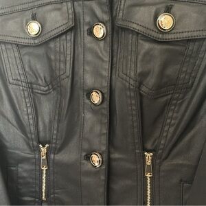 White House Black Market Black Jean Jacket